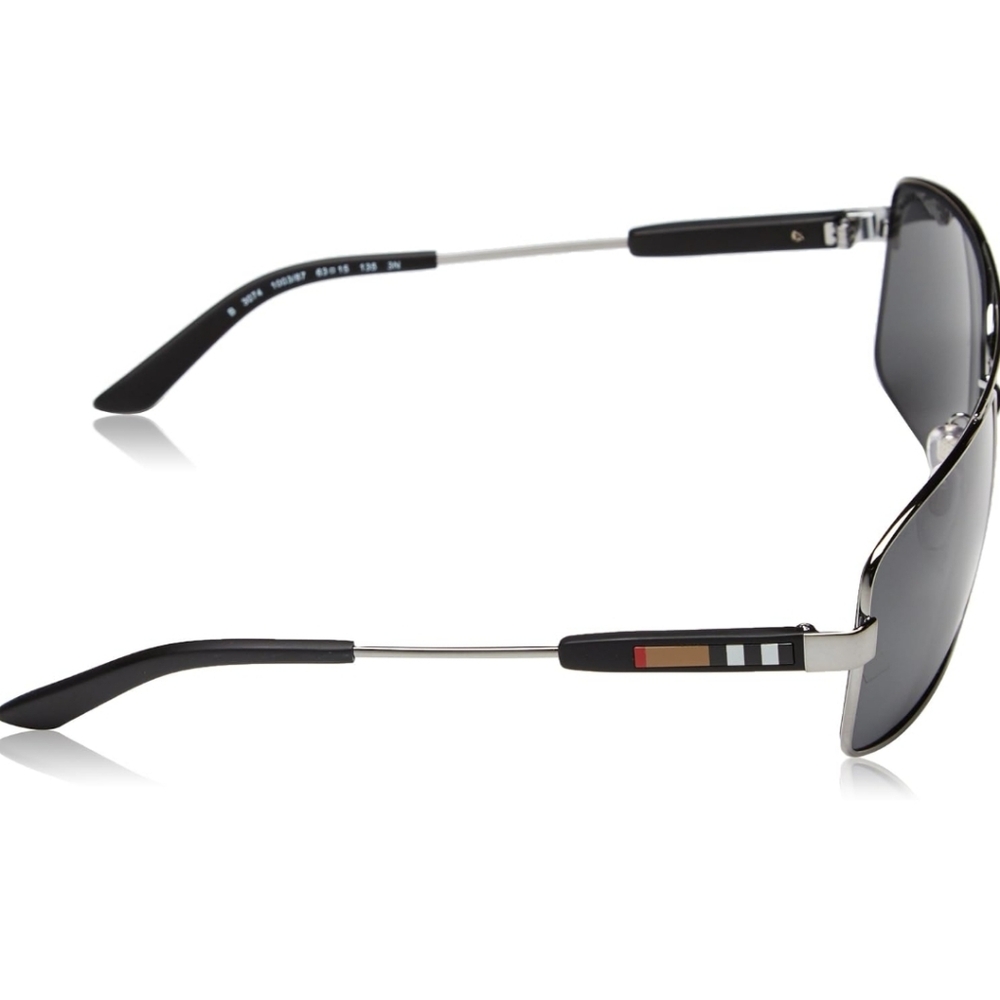 Burberry Black Plaid Sunglasses Men - Picture 3 of 7